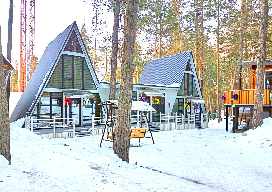 Front view of the hotel